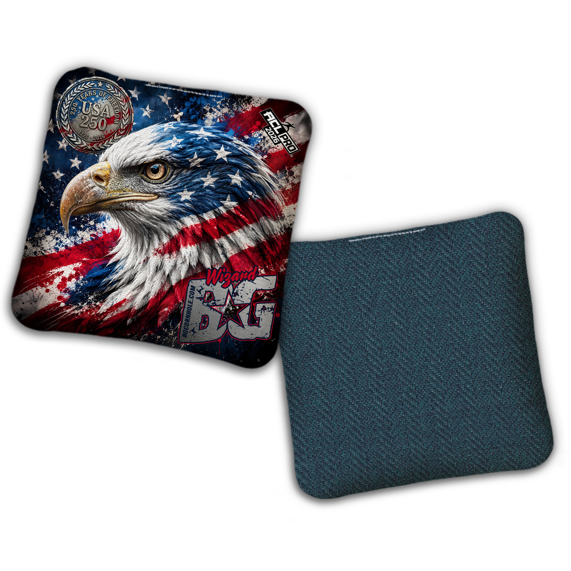 2026 BG "USA 250 FLAG" - ACL Pro Stamped Cornhole Bags - SET OF 4 BAGS