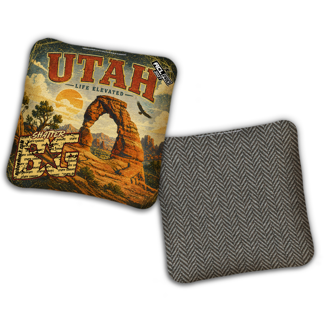 2027 BG Multiple Bag Models "UTAH" - ACL Pro Stamped Cornhole Bags - SET OF 4 BAGS