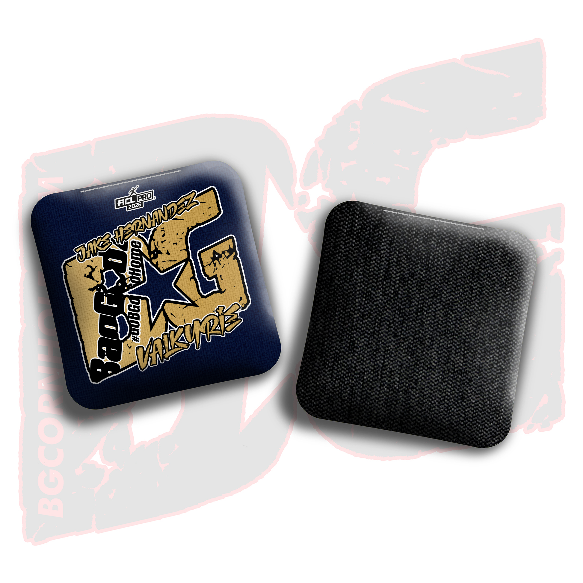 2026 BG Multiple Bag Models  - "Jake Hernandez” - ACL Pro Stamped Cornhole Bags - SET OF 4 BAGS