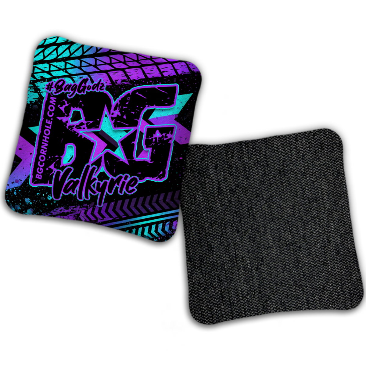 UNSTAMPED - BG Multiple Bag Models "GRUNGE TRACKS" - Cornhole Bags - SET OF 4 BAGS