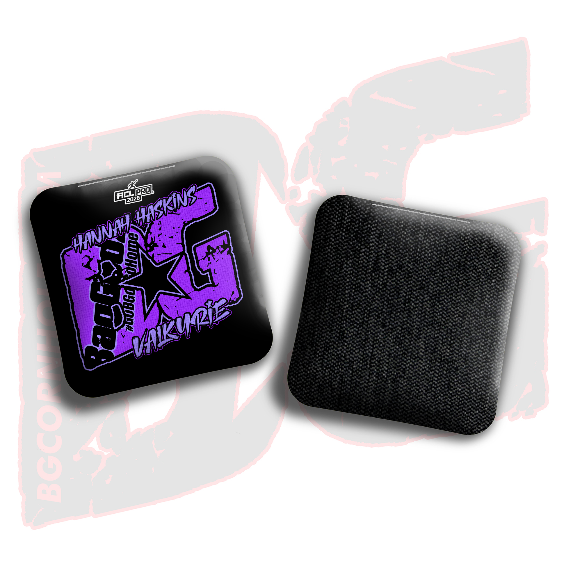 2026 BG Multiple Bag Models  - "Hannah Haskins” - ACL Pro Stamped Cornhole Bags - SET OF 4 BAGS