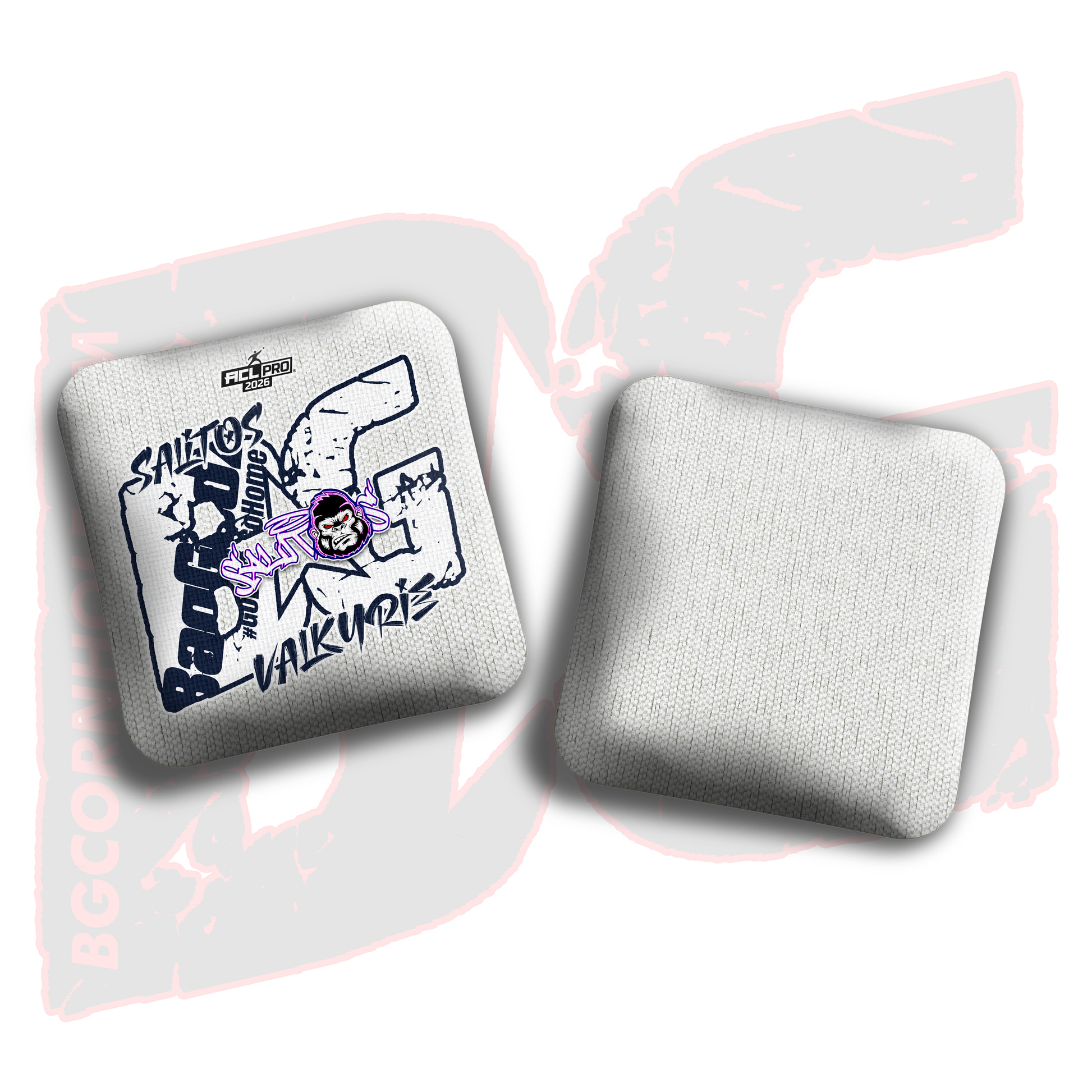 2026 BG Multiple Bag Models  - "Sal Sandoval” - ACL Pro Stamped Cornhole Bags - SET OF 4 BAGS