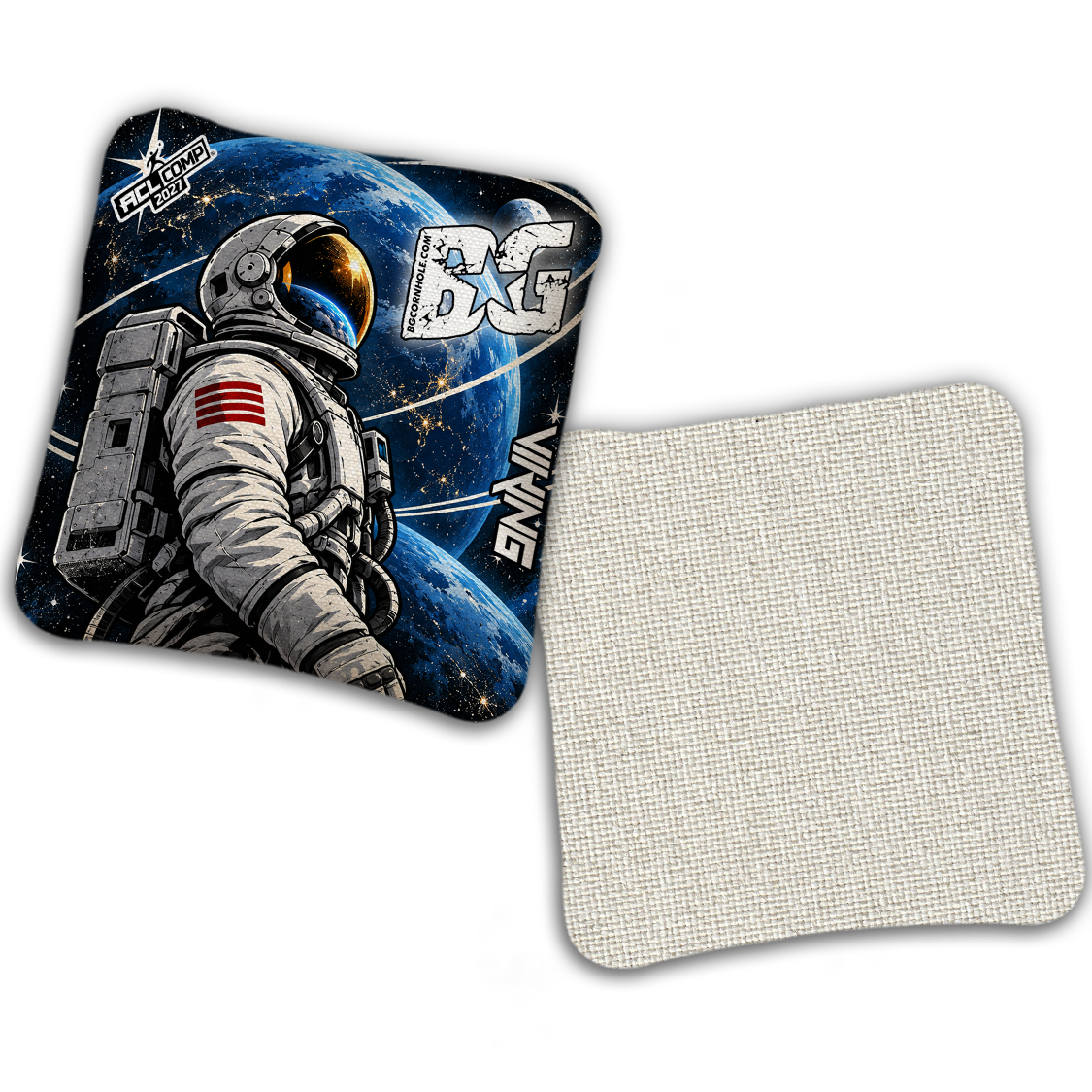 2027 BG Multiple Bag Models - "BG's World" - ACL Comp Stamped Cornhole Bags - SET OF 4 BAGS