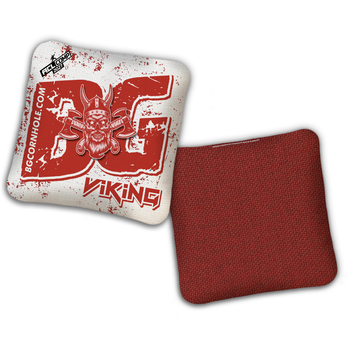 2027 BG VIKING - "BATTLE MASK" - ACL Comp Stamped Cornhole Bags - SET OF 4 BAGS