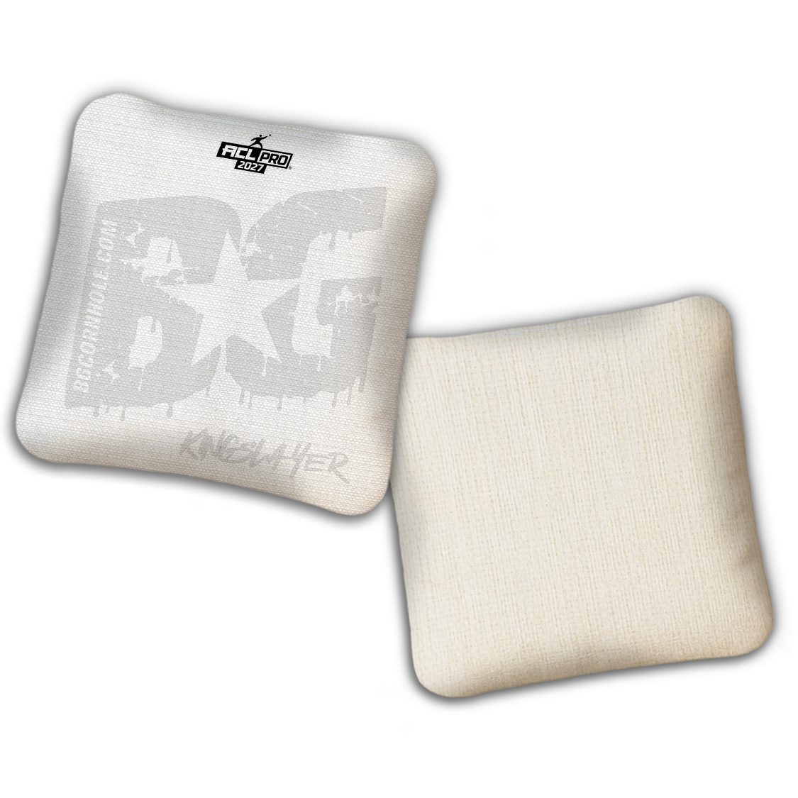 2027 BG Multiple Bag Models "Whiteout" - ACL Pro Stamped Cornhole Bags - SET OF 4 BAGS