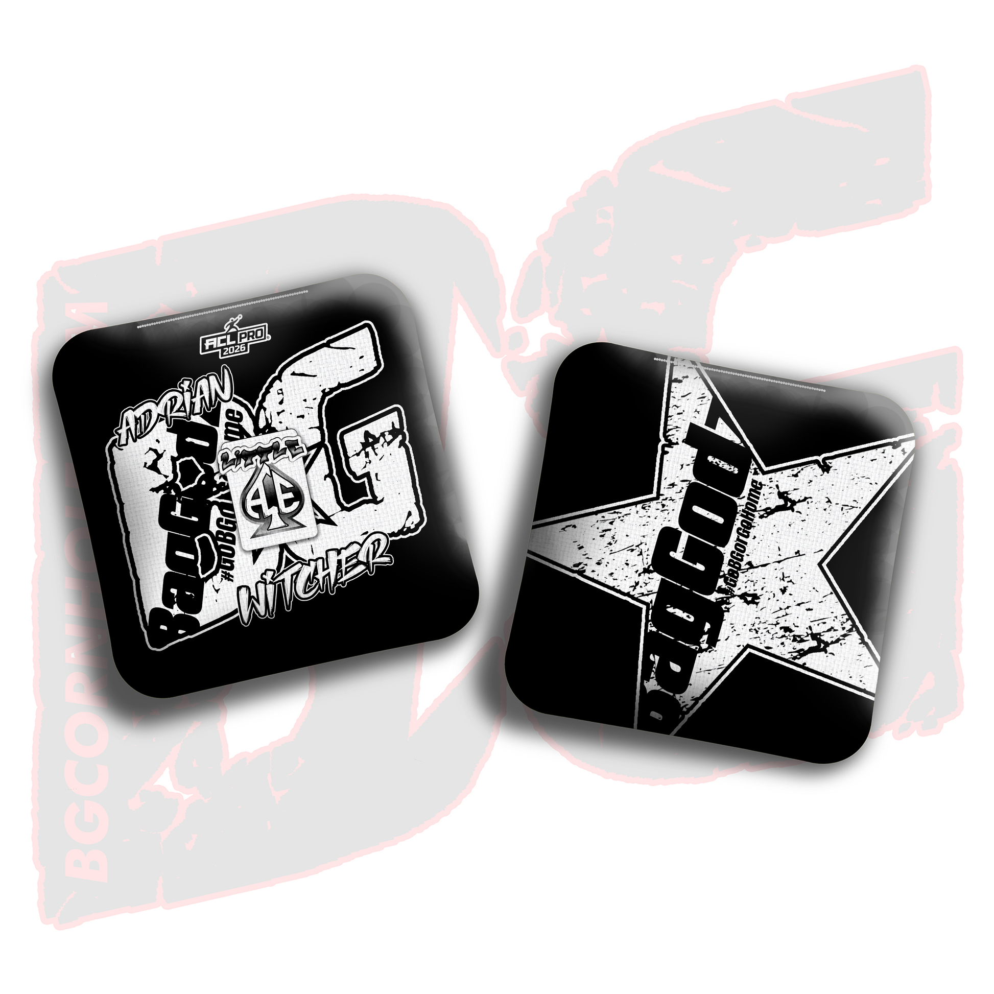 2026 BG Multiple Bag Models  - "Adrian Clark” - ACL Pro Stamped Cornhole Bags - SET OF 4 BAGS