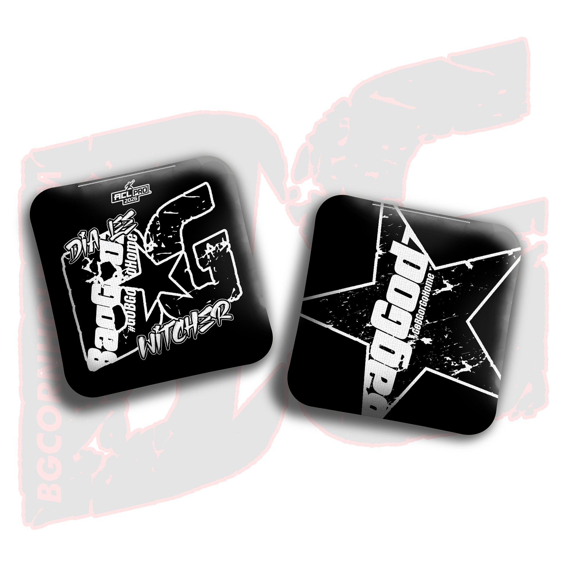 2026 BG Multiple Bag Models  - "Dia Lee” - ACL Pro Stamped Cornhole Bags - SET OF 4 BAGS