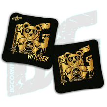 Load image into Gallery viewer, 2026 Multiple Bag Models - DK x BG "Gold Cash Bear" - ACL Pro Stamped Cornhole Bags - Set of 4 Bags