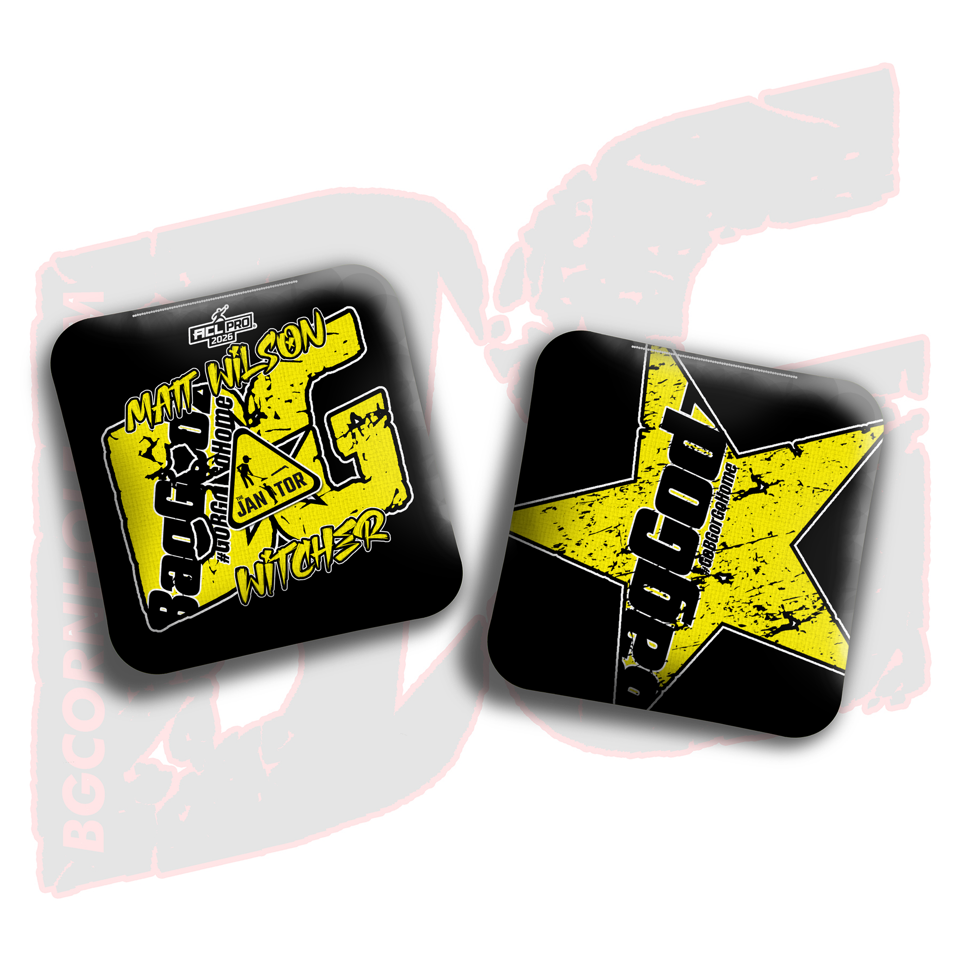 2026 BG Multiple Bag Models  - "Matt Wilson” - ACL Pro Stamped Cornhole Bags - SET OF 4 BAGS