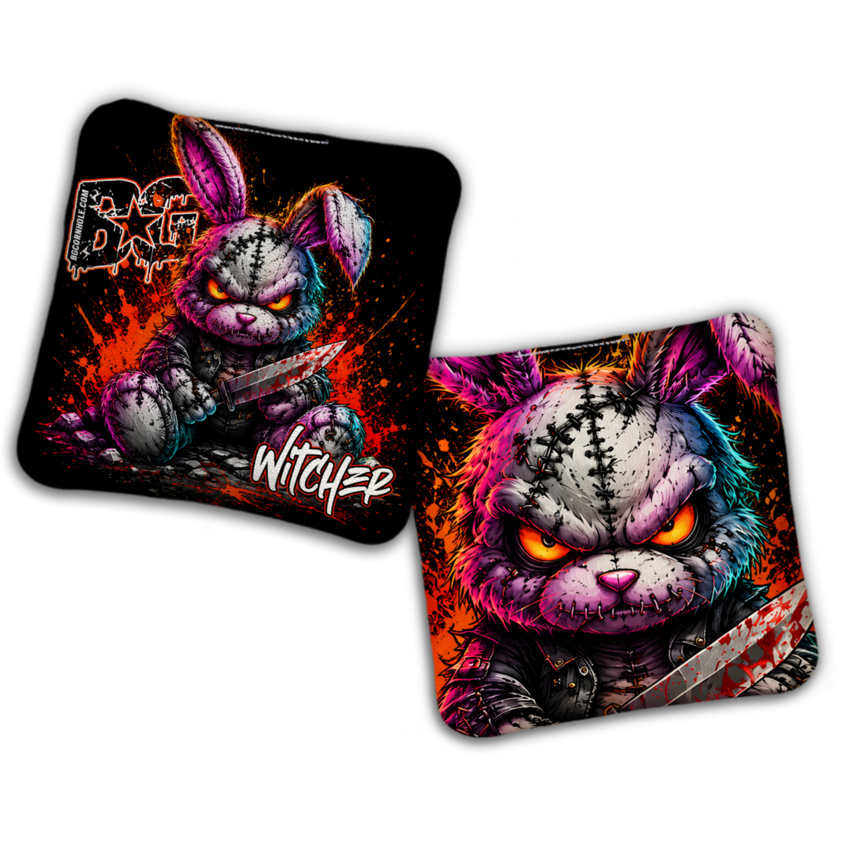 UNSTAMPED - BG Multiple Bag Models "BAD BUNNY" - Cornhole Bags - SET OF 4 BAGS