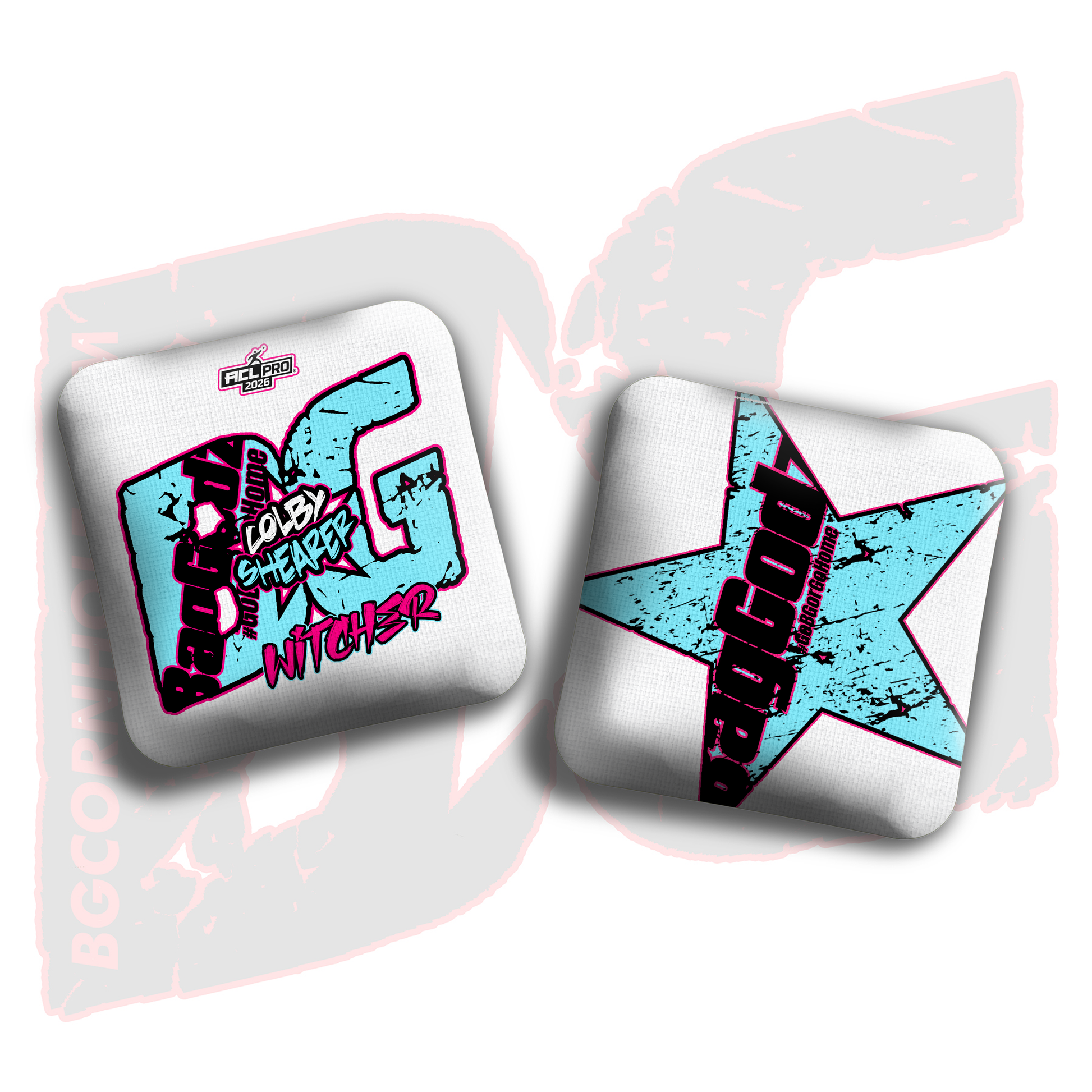 2026 BG Multiple Bag Models  - "Colby Shearer” - ACL Pro Stamped Cornhole Bags - SET OF 4 BAGS