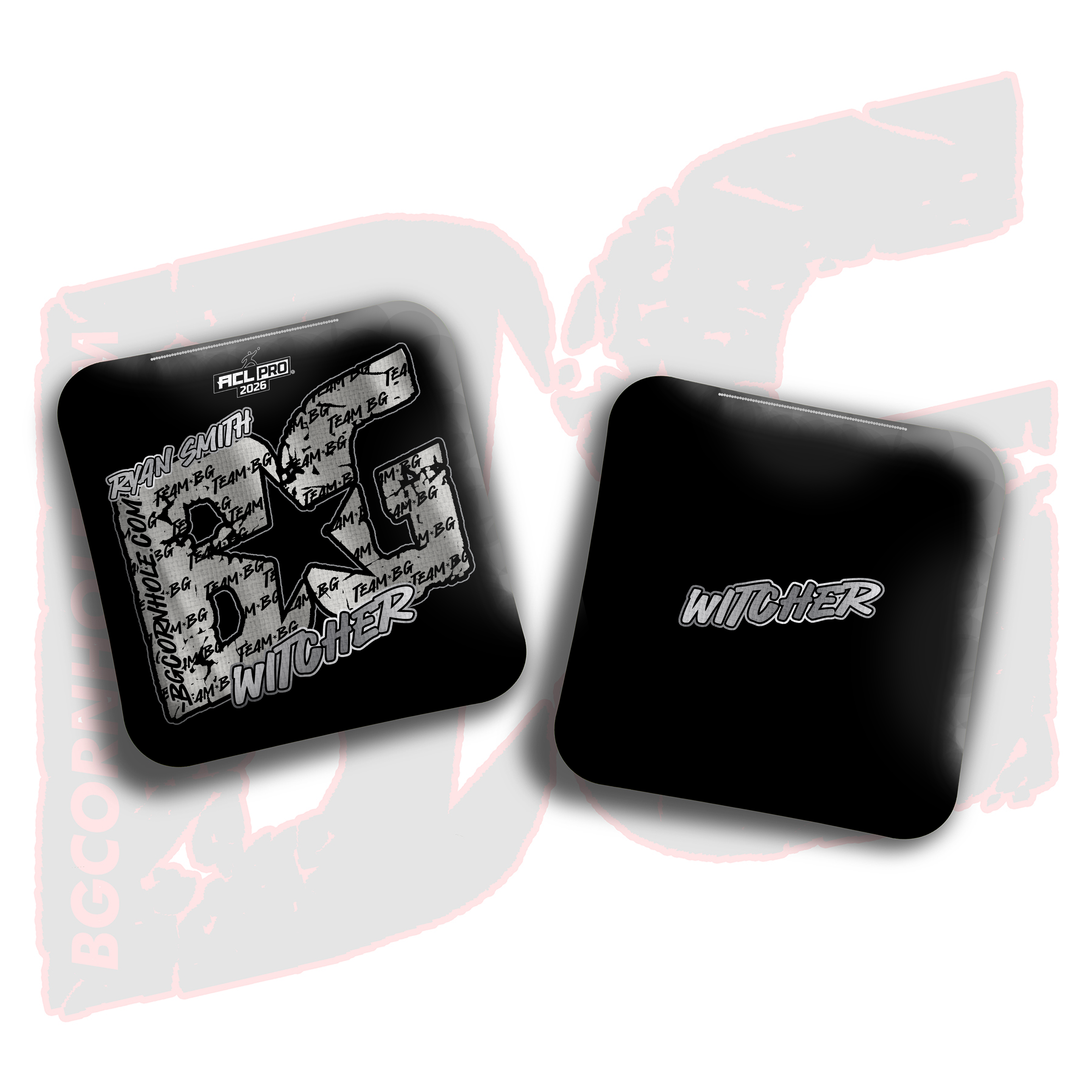 2026 BG Multiple Bag Models  - "Ryan Smith - Team BG” - ACL Pro Stamped Cornhole Bags - SET OF 4 BAGS