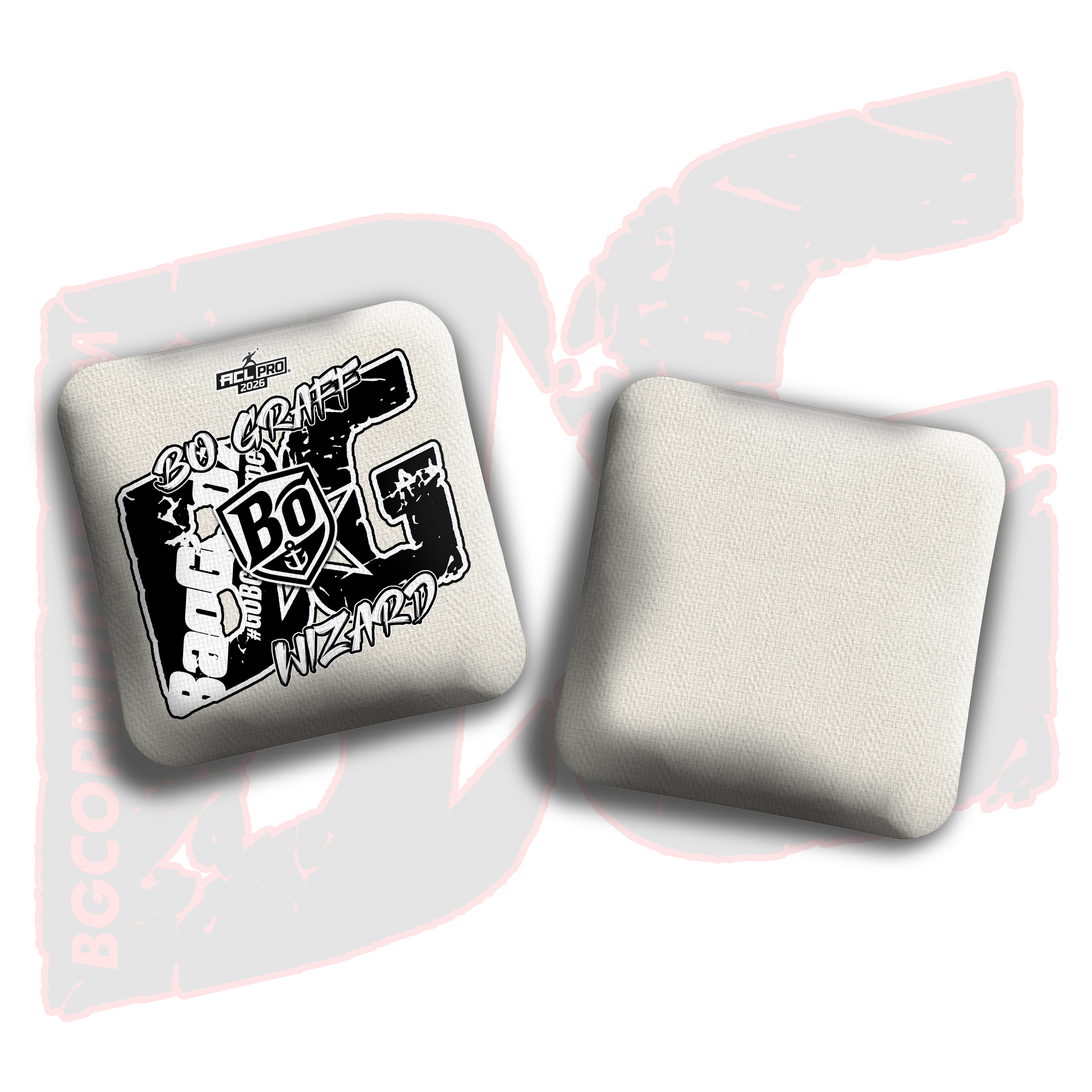 2026 BG Multiple Bag Models  - "Bo Graff” - ACL Pro Stamped Cornhole Bags - SET OF 4 BAGS