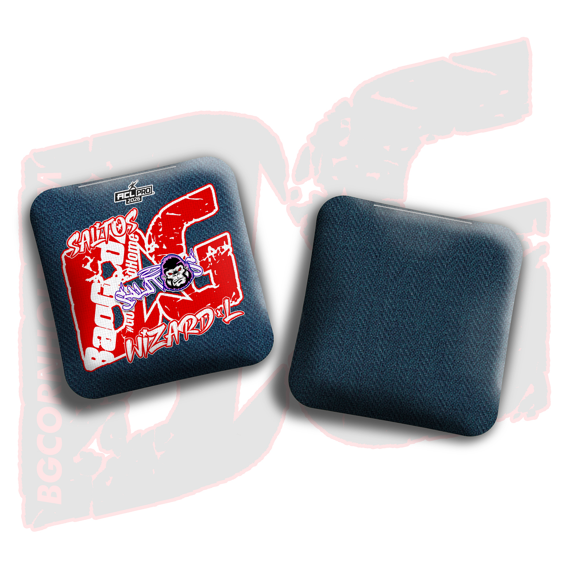 2026 BG Multiple Bag Models  - "Sal Sandoval” - ACL Pro Stamped Cornhole Bags - SET OF 4 BAGS