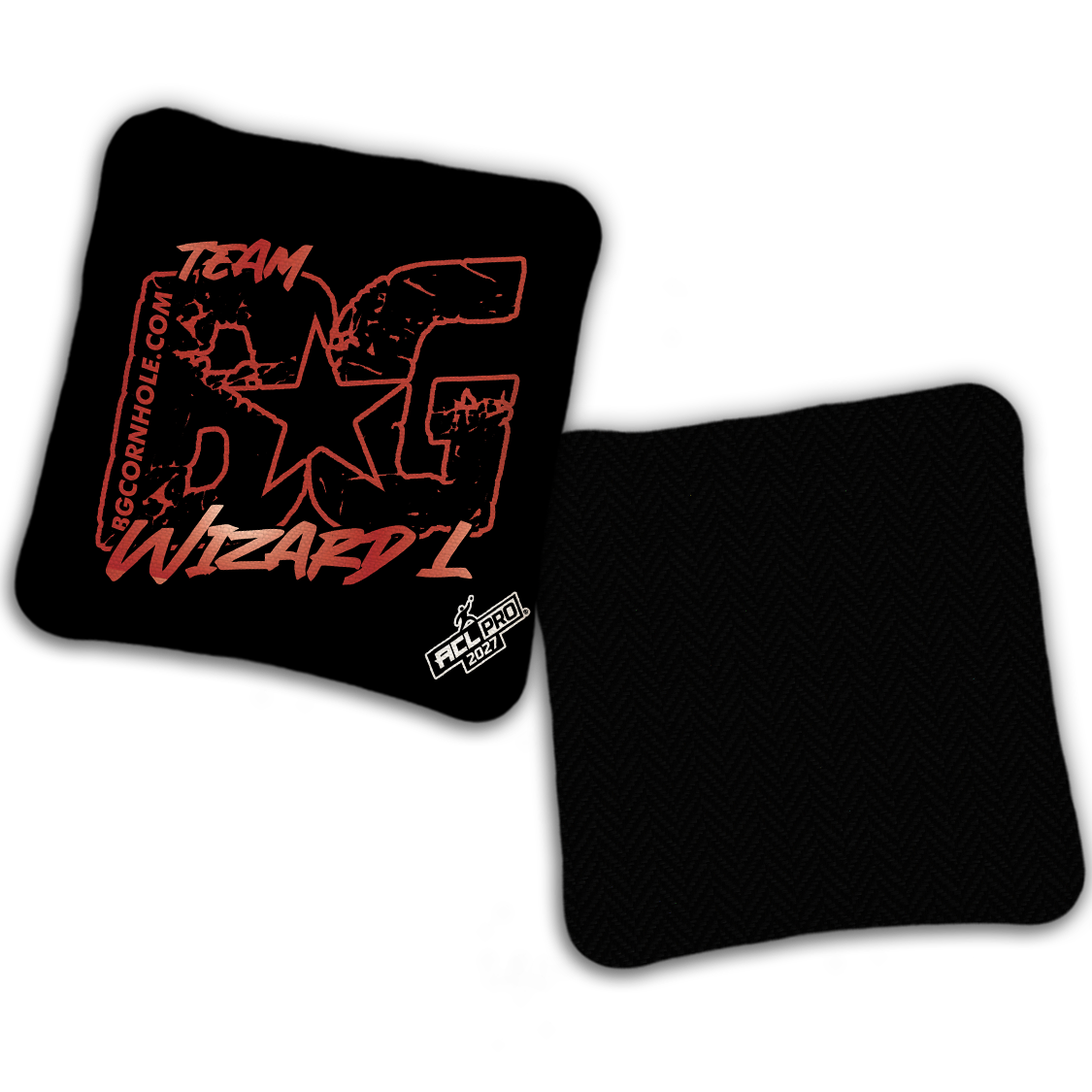 2027 BG Multiple Bag Models "OUTLINED TEAM BG" - ACL Pro Stamped Cornhole Bags - SET OF 4 BAGS