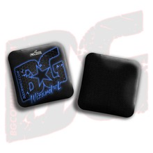 Load image into Gallery viewer, BG Multiple Bag Models - &quot;Hex Glow&quot; - 4&quot; ACL Mini Stamped Cornhole Bags- Set of 4 Bags