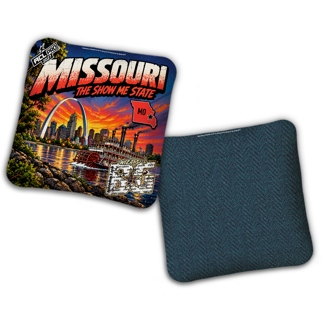 2027 BG Multiple Bag Models "Missouri The Show Me State" - ACL Pro Stamped Cornhole Bags