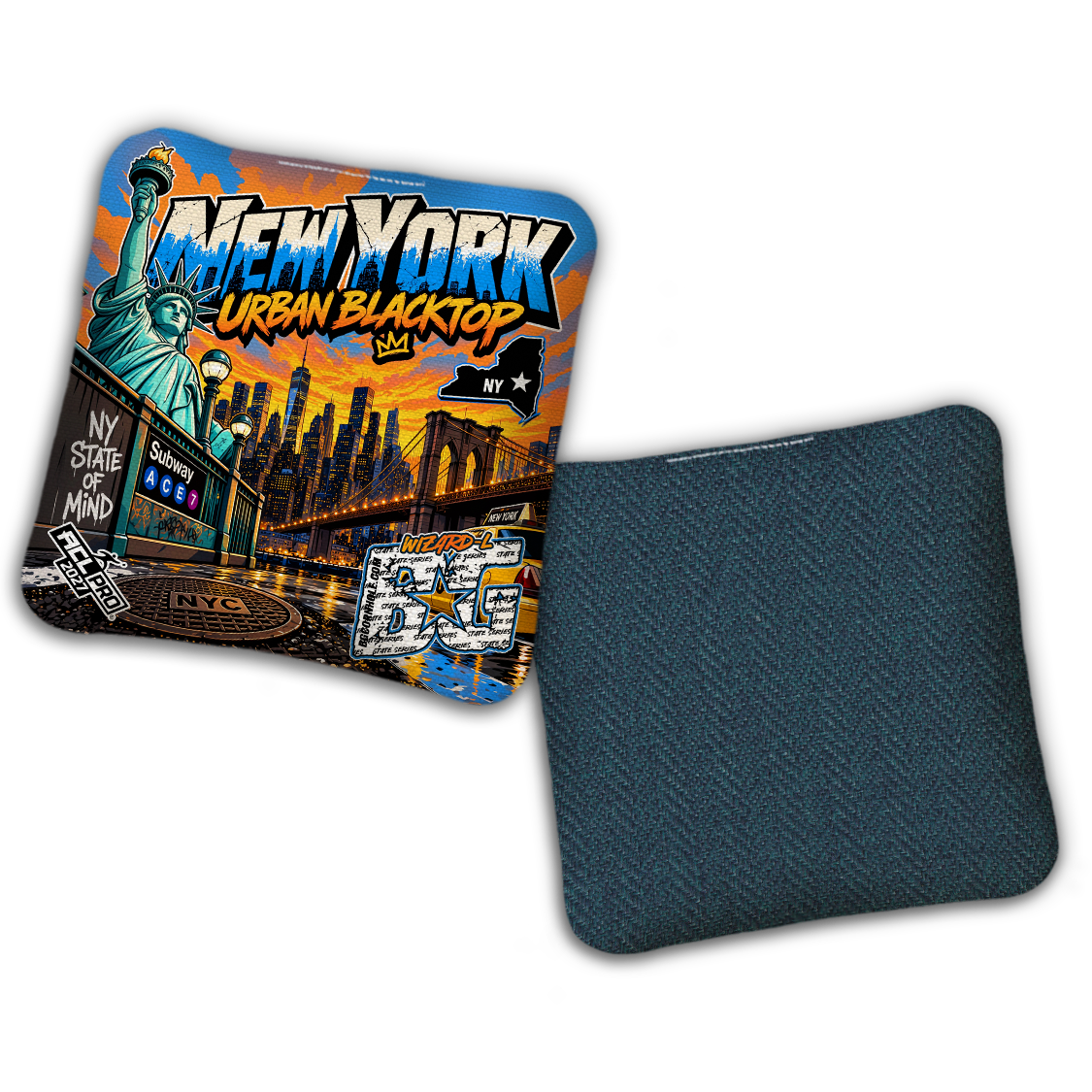2027 BG Multiple Bag Models "New York Urban Blacktop" - ACL Pro Stamped Cornhole Bags