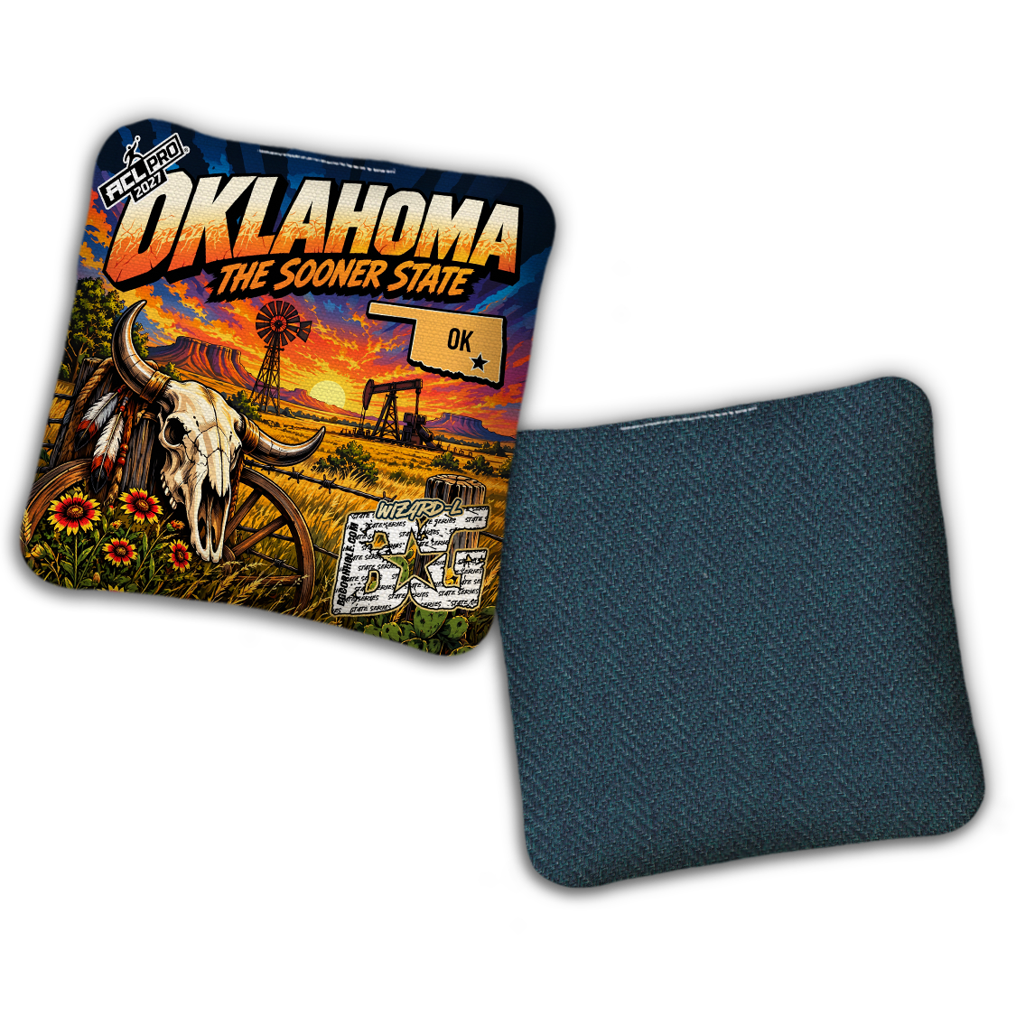 2027 BG Multiple Bag Models "Oklahoma Sooner State" - ACL Pro Stamped Cornhole Bags