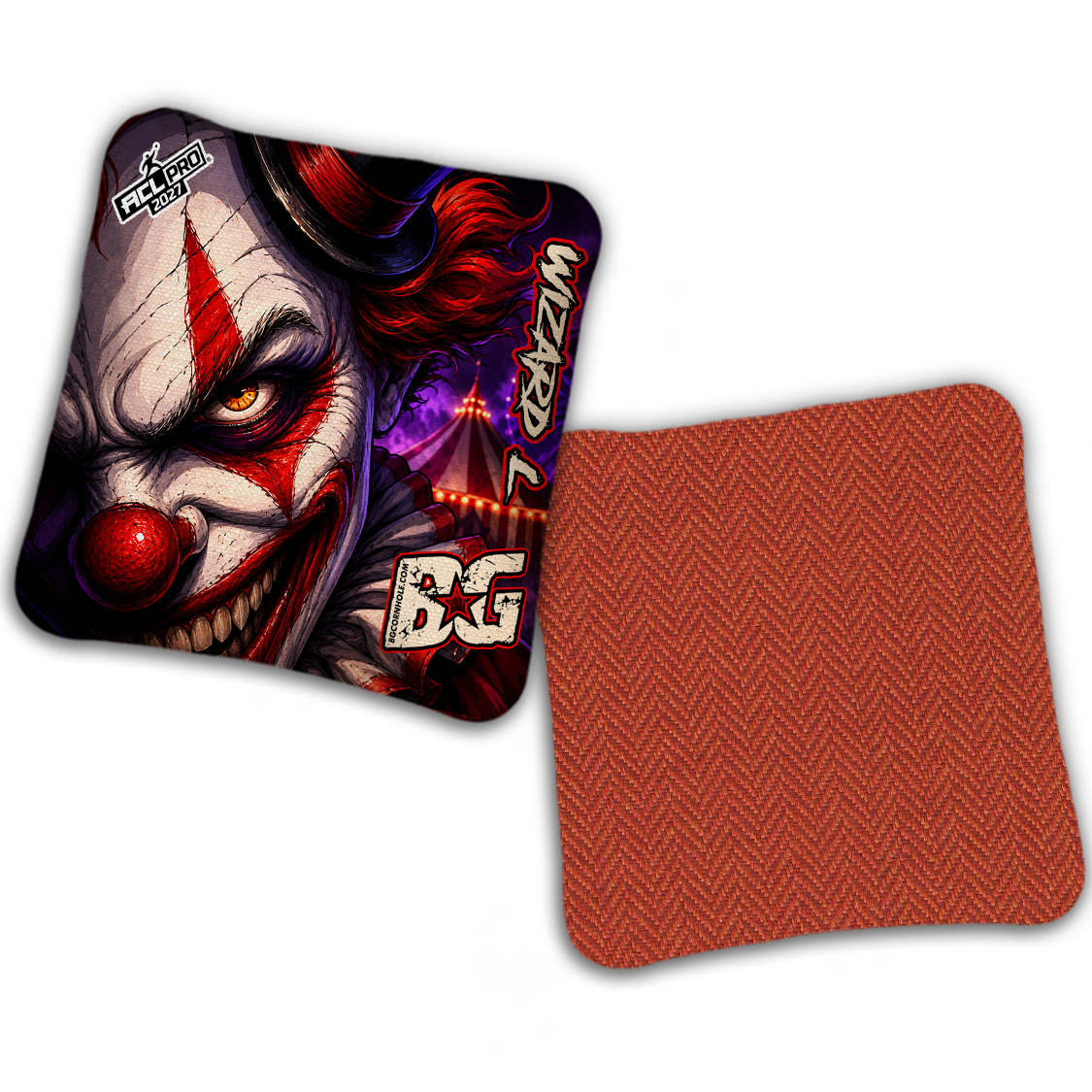 2027 BG Multiple Bag Models "HAUNTED CIRCUS" - ACL Pro Stamped Cornhole Bags - SET OF 4 BAGS