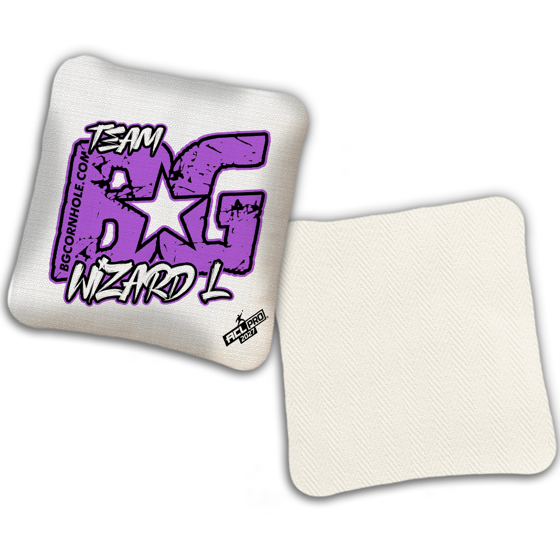 2027 BG WIZARD-L “ESPN THROWBACK COLORMATCH" - ACL Pro Stamped Cornhole Bags - SET OF 4 BAGS