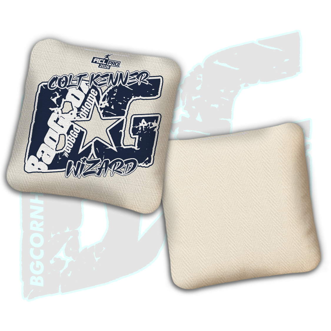 2026 BG Multiple Bag Models  - "Colt Kenner” - ACL Pro Stamped Cornhole Bags - SET OF 4 BAGS