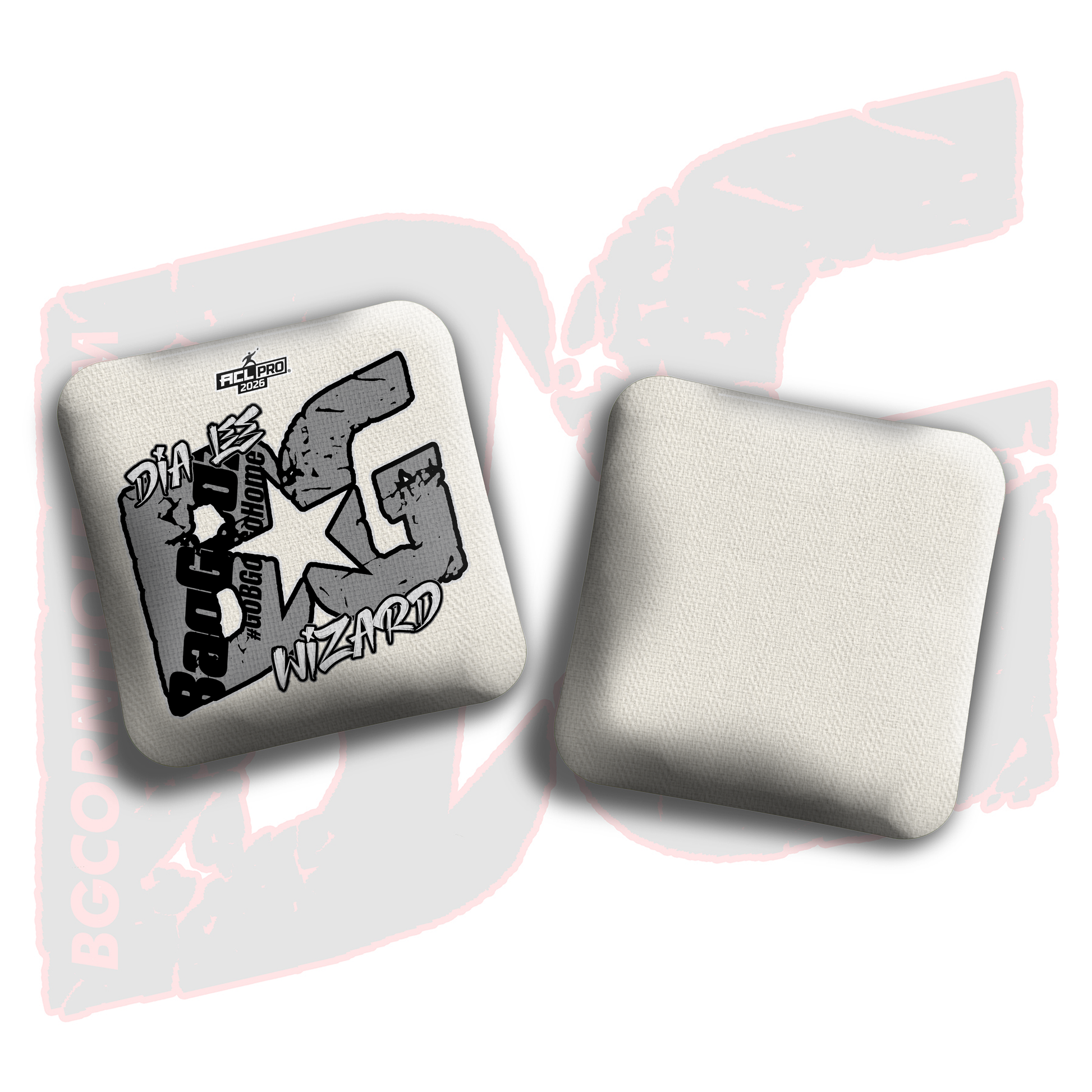 2026 BG Multiple Bag Models  - "Dia Lee” - ACL Pro Stamped Cornhole Bags - SET OF 4 BAGS