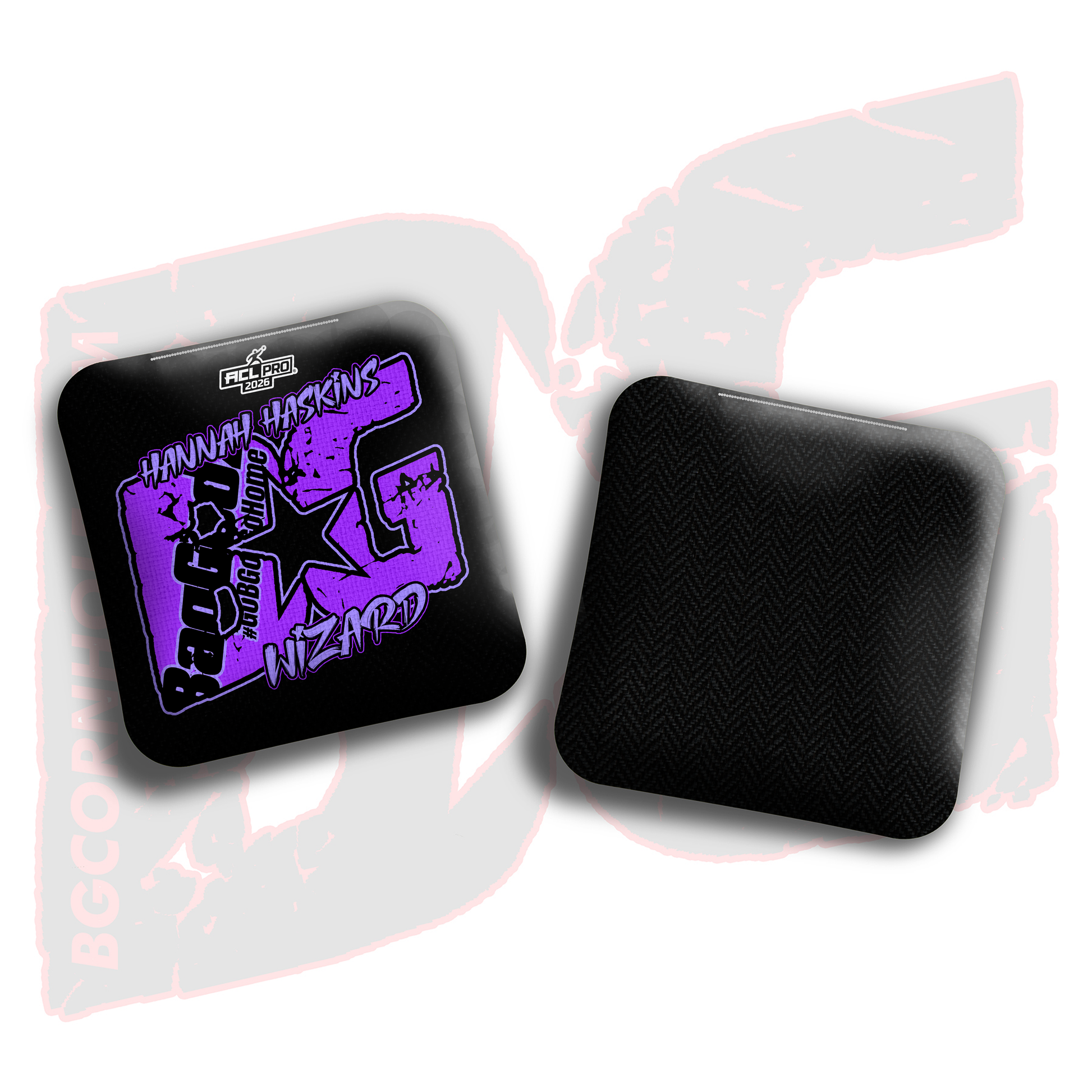 2026 BG Multiple Bag Models  - "Hannah Haskins” - ACL Pro Stamped Cornhole Bags - SET OF 4 BAGS