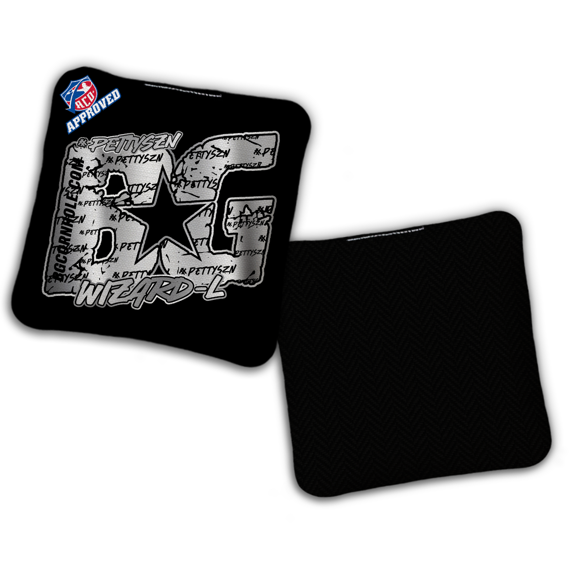 2027 ACO - BG Multiple Bag Models "PETTYSZN" - Pro Stamped Cornhole Bags - SET OF 4 BAGS