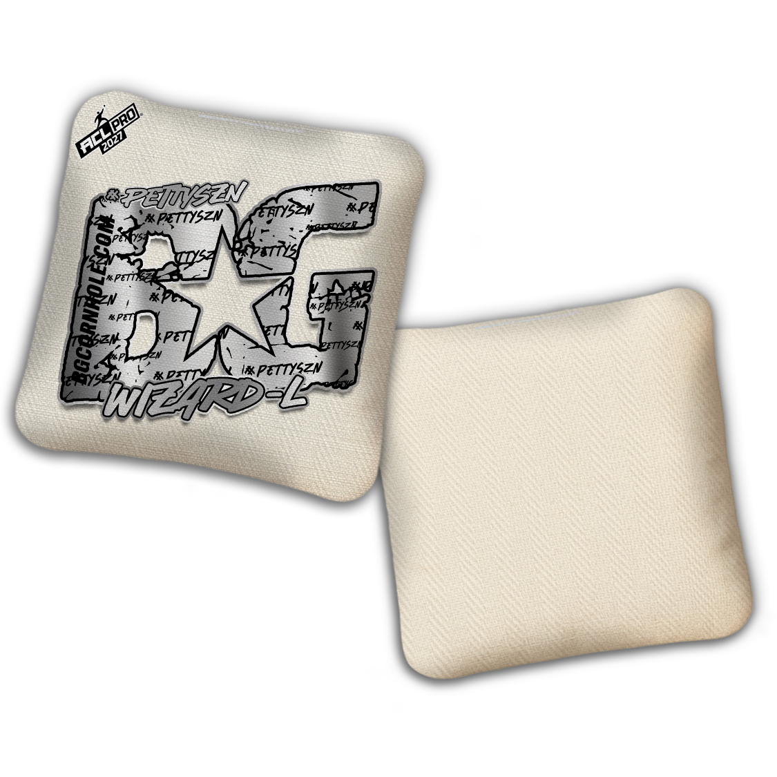 2027 ACL - BG Multiple Bag Models "PETTYSZN" - ACL Pro Stamped Cornhole Bags - SET OF 4 BAGS