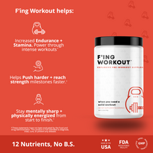 Load image into Gallery viewer, F&#39;ing &quot;Nootropic Pre-Workout&quot; Supplement - Unleash Your Focus and Power