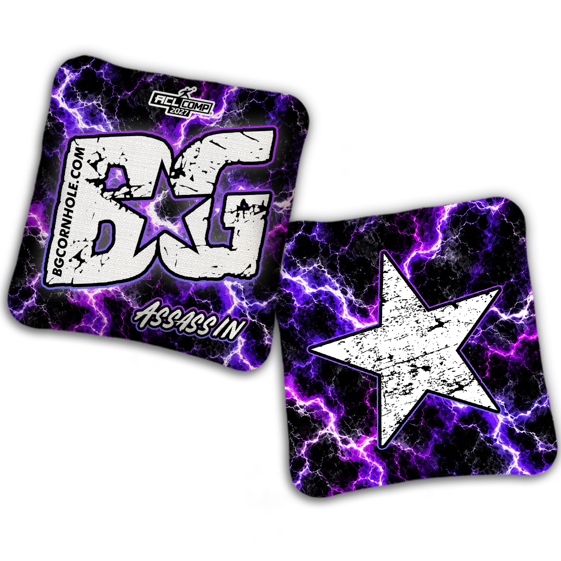 2027 BG Multiple Bag Models - "Electricity" - ACL Comp Stamped Cornhole Bags - SET OF 4 BAGS