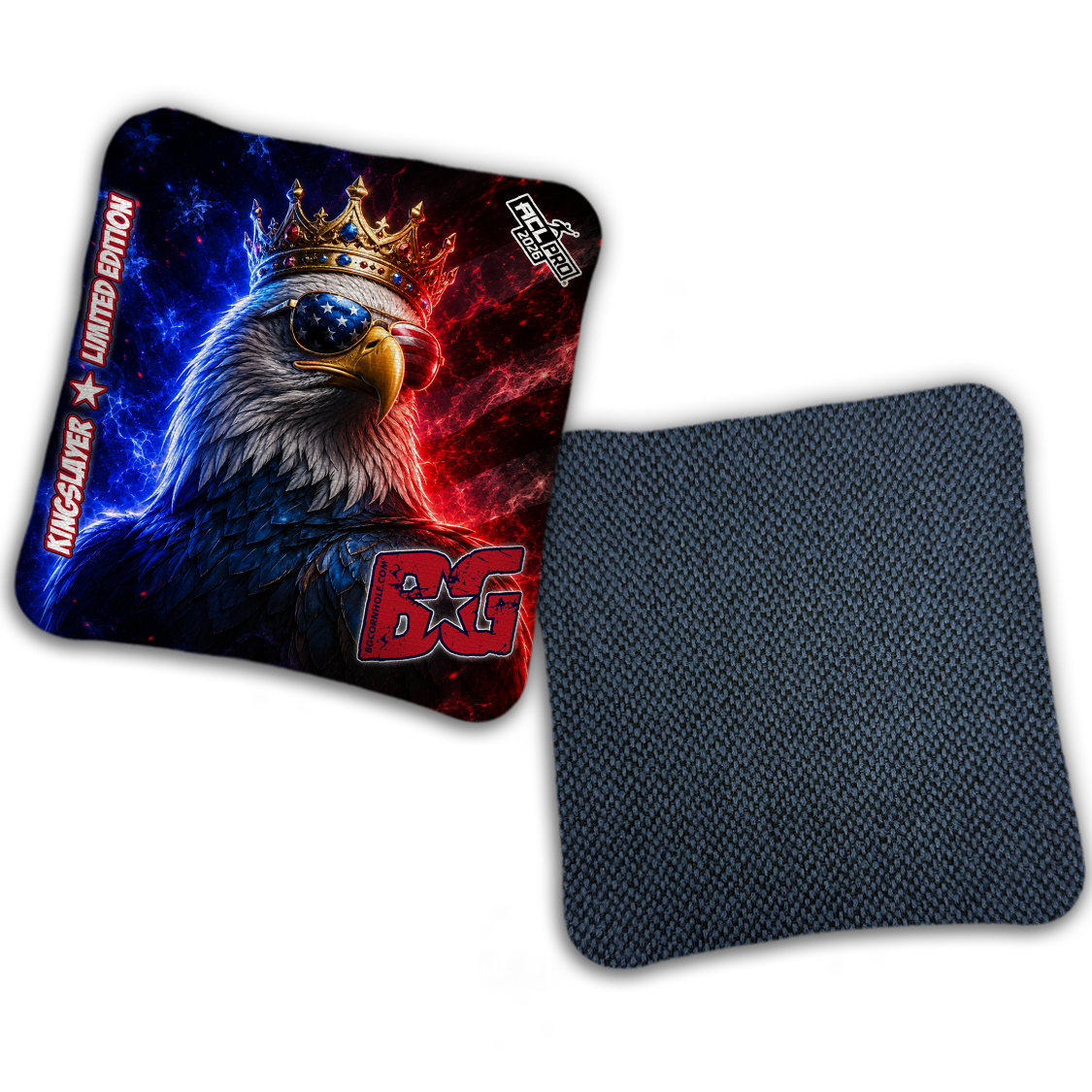 2026 BG "Crowned Eagle" - ACL Pro Stamped Cornhole Bags - SET OF 4 BAGS