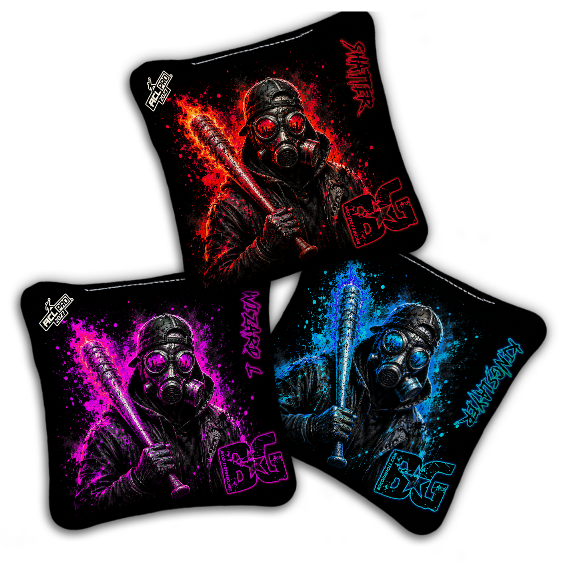2027 BG Multiple Bag Models "IGNITION" - ACL Pro Stamped Cornhole Bags - SET OF 4 BAGS
