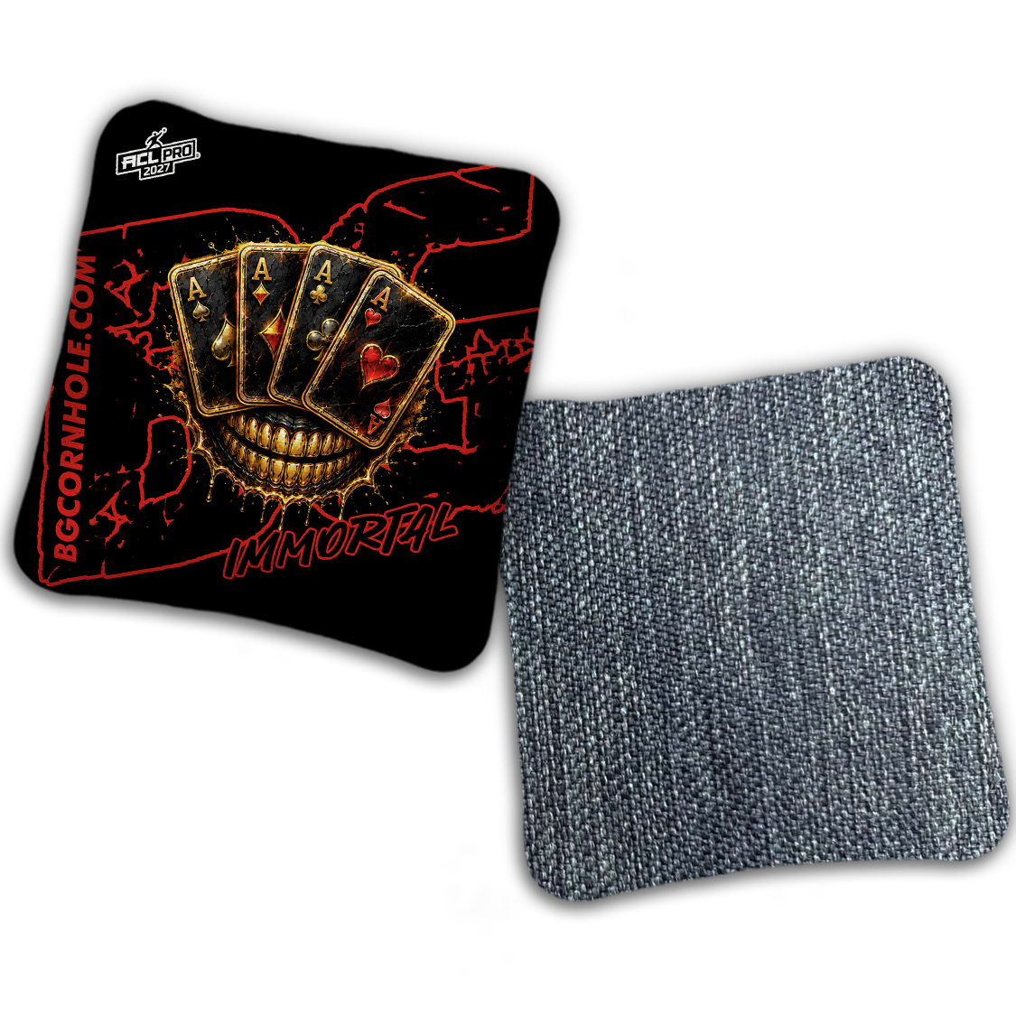 2027 BG Multiple Bag Models "DEAD MANS HAND " - ACL Pro Stamped Cornhole Bags - SET OF 4 BAGS