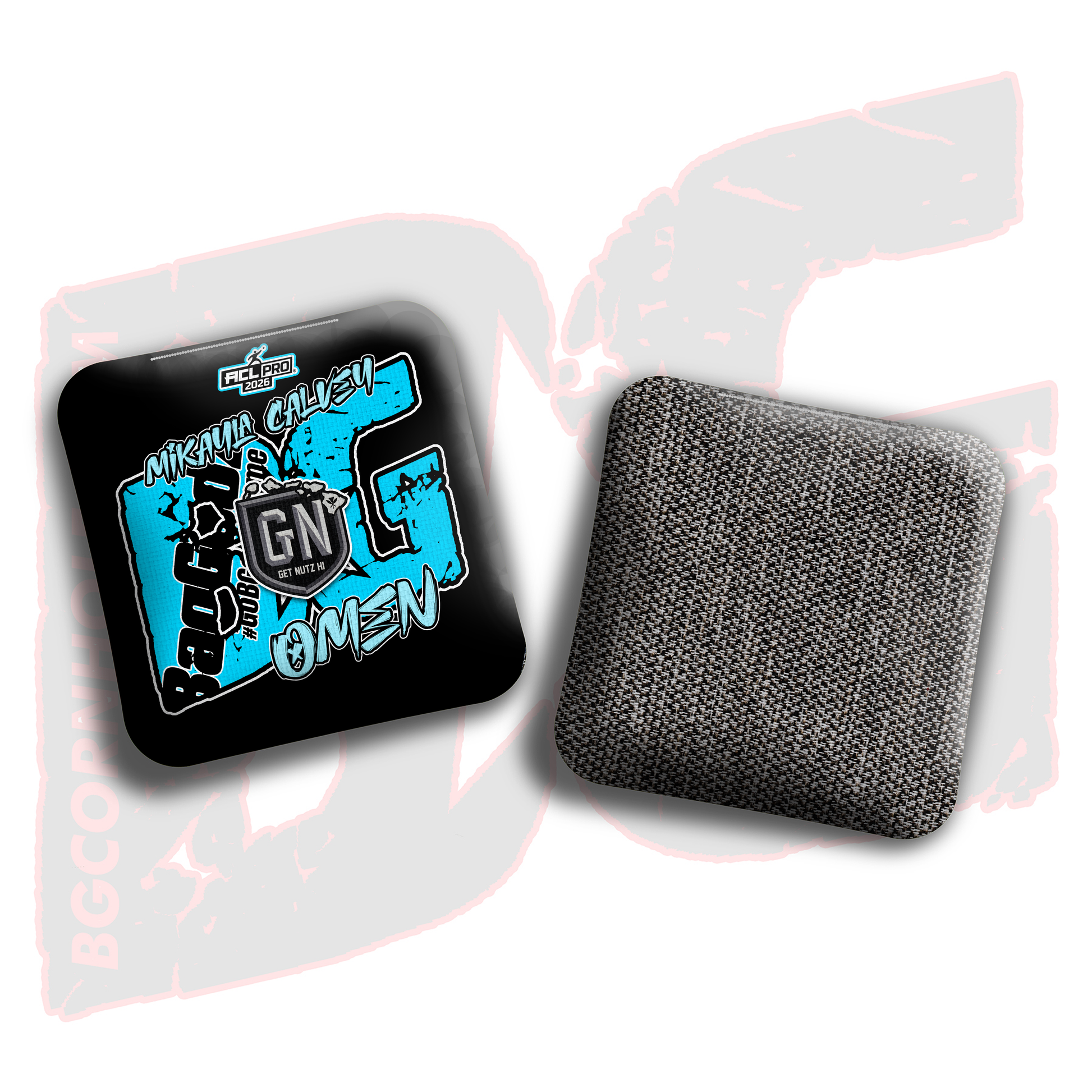 2026 BG Multiple Bag Models  - "Mikayla Calvey” - ACL Pro Stamped Cornhole Bags - SET OF 4 BAGS