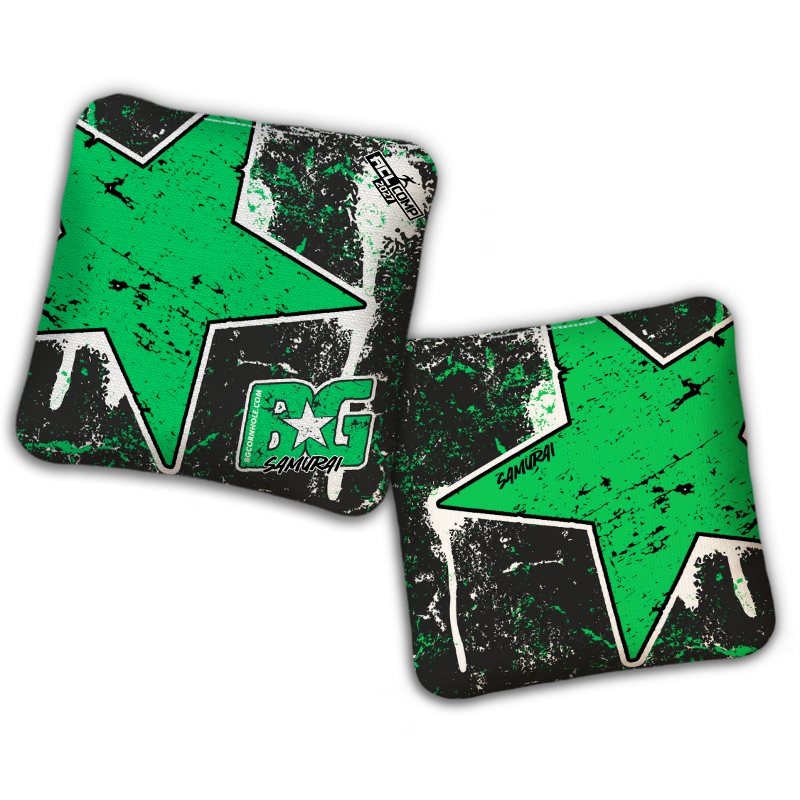 2027 BG Multiple Bag Models - "BATTLE STAR" - ACL Comp Stamped Cornhole Bags - SET OF 4 BAGS