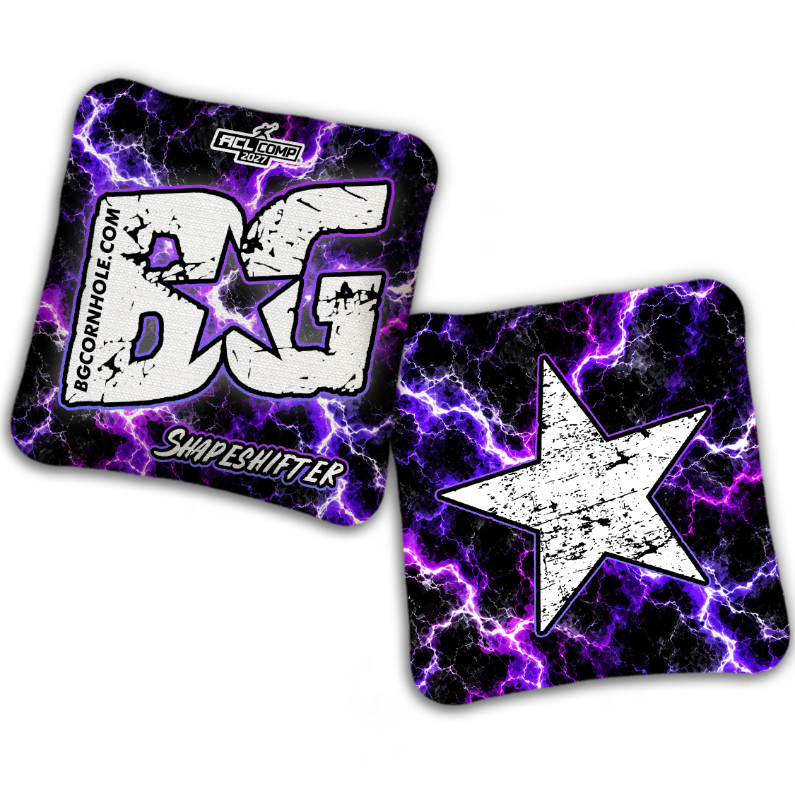 2027 BG Multiple Bag Models - "Electricity" - ACL Comp Stamped Cornhole Bags - SET OF 4 BAGS