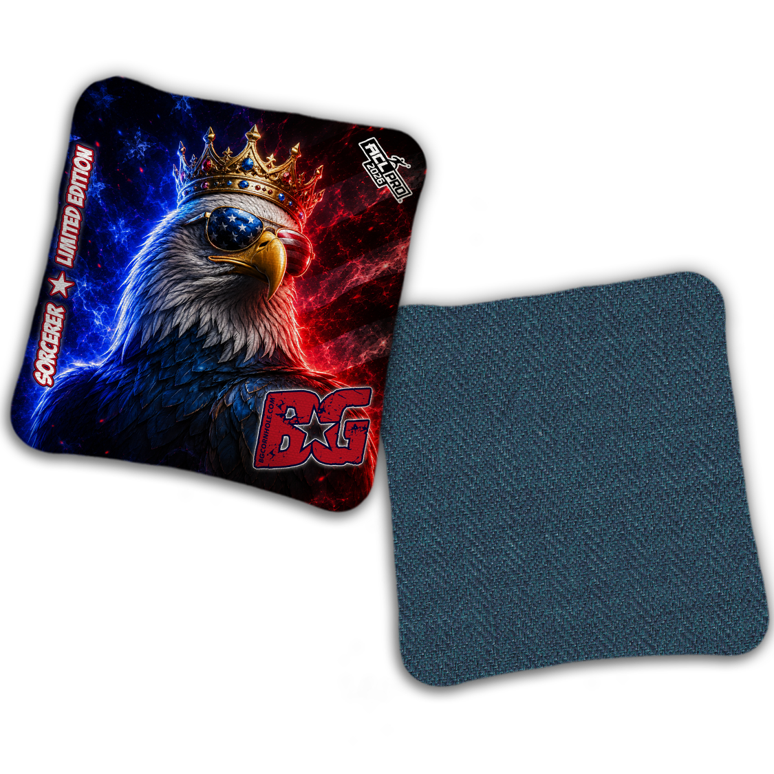 2026 BG "Crowned Eagle" - ACL Pro Stamped Cornhole Bags - SET OF 4 BAGS