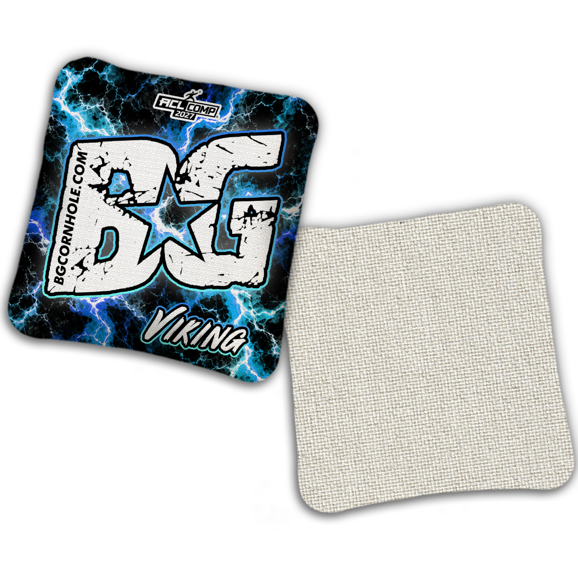 2027 BG Multiple Bag Models - "Electricity" - ACL Comp Stamped Cornhole Bags - SET OF 4 BAGS