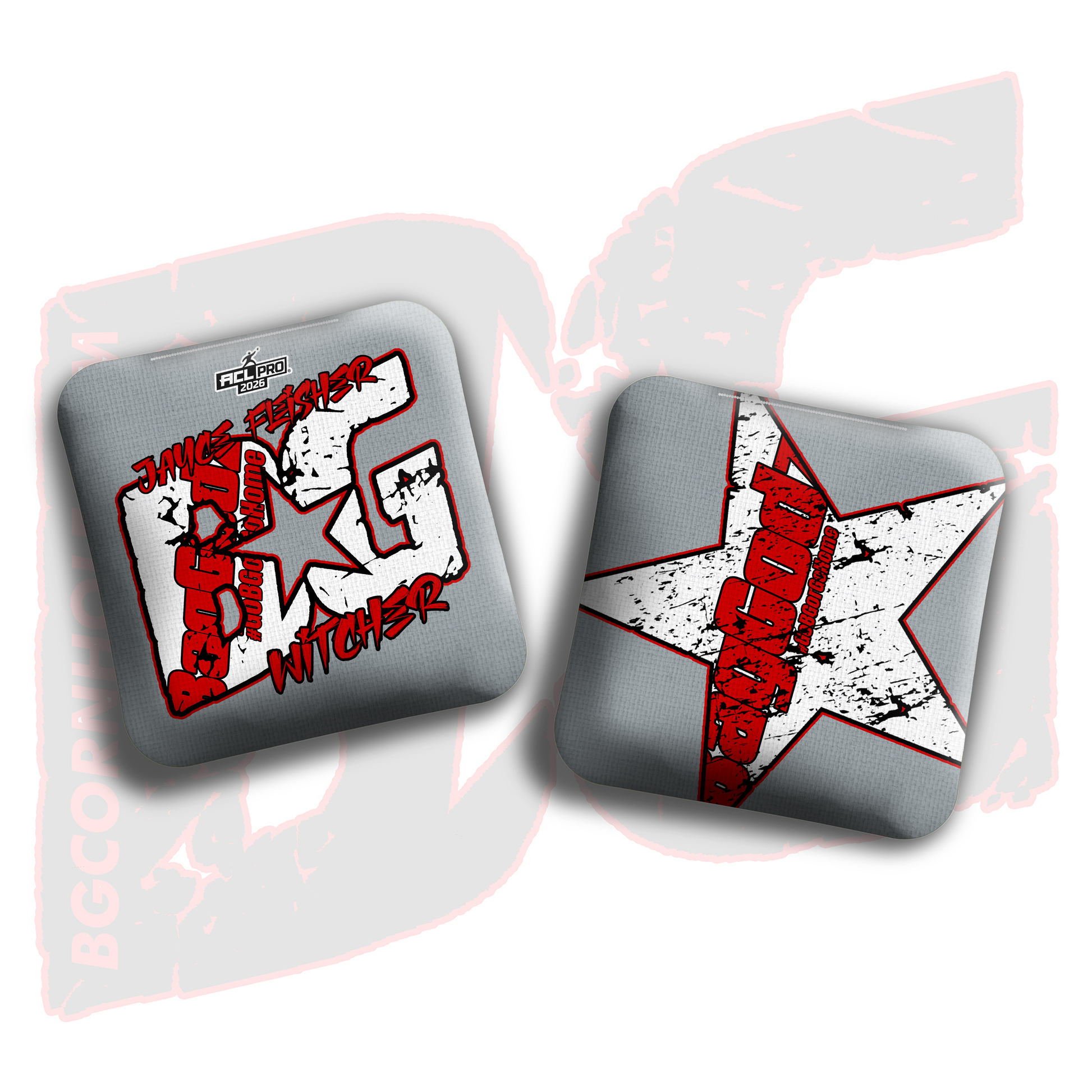 2026 BG Multiple Bag Models  - "Jayce Fleisher” - ACL Pro Stamped Cornhole Bags - SET OF 4 BAGS