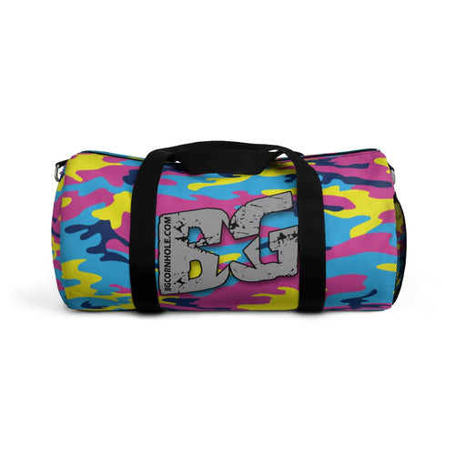 BG Cornhole Bubble Gum Camo Duffel Bag